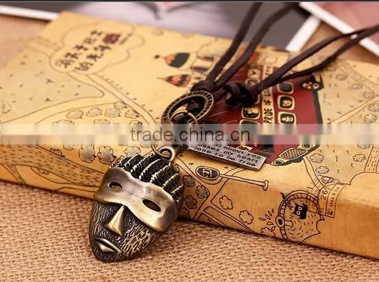 Manufacturers selling leather punk necklace Vintage leather necklace Hot wheels necklace