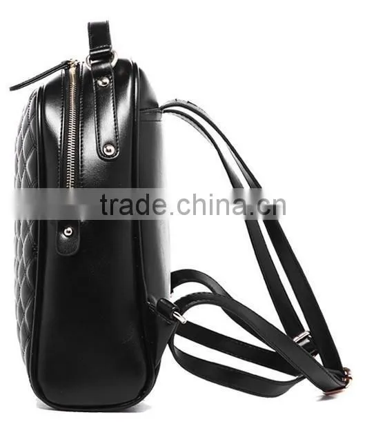 China cheap leather school backpack