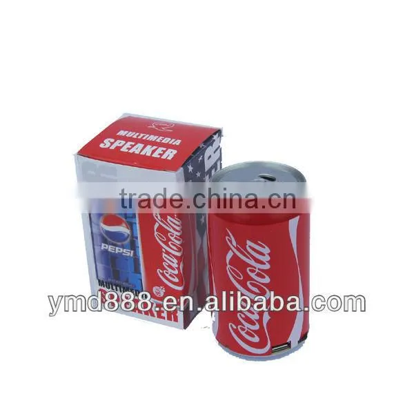 Cans Mini Speaker With Support TF Card, USB,FM Speaker