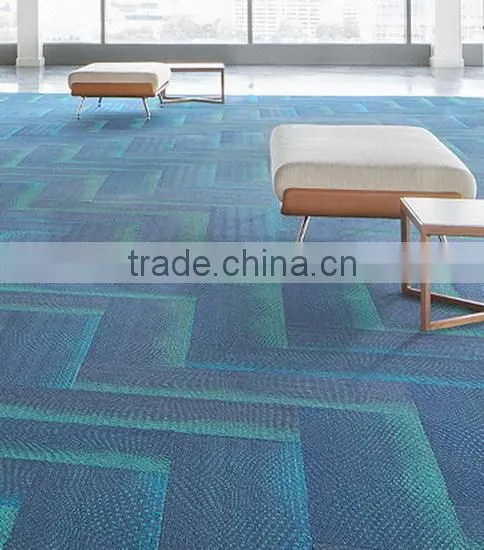 tiles flooring PP carpet tile,jacquard carpet tiles,PP carpet tile with stripe pattern
