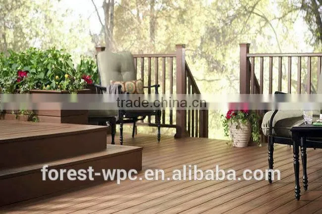 Solid wpc floor outdoor rot resistance wooden flooring