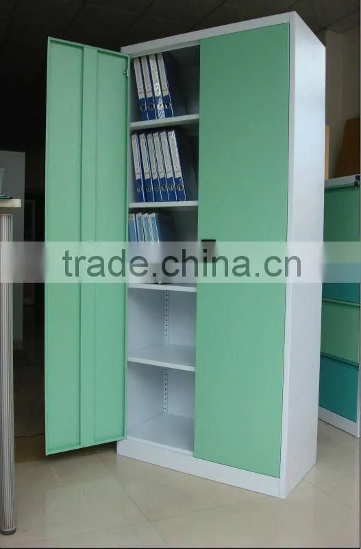 Green Double Door Modern Office Furniture Filing Cabinet/ Credenza