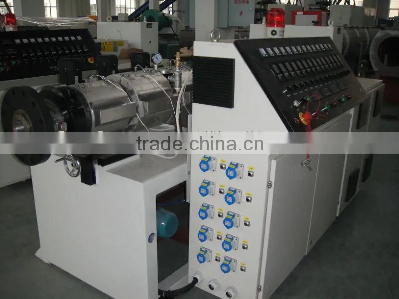 PVC pipe fabrication production line conical twin screw extruder