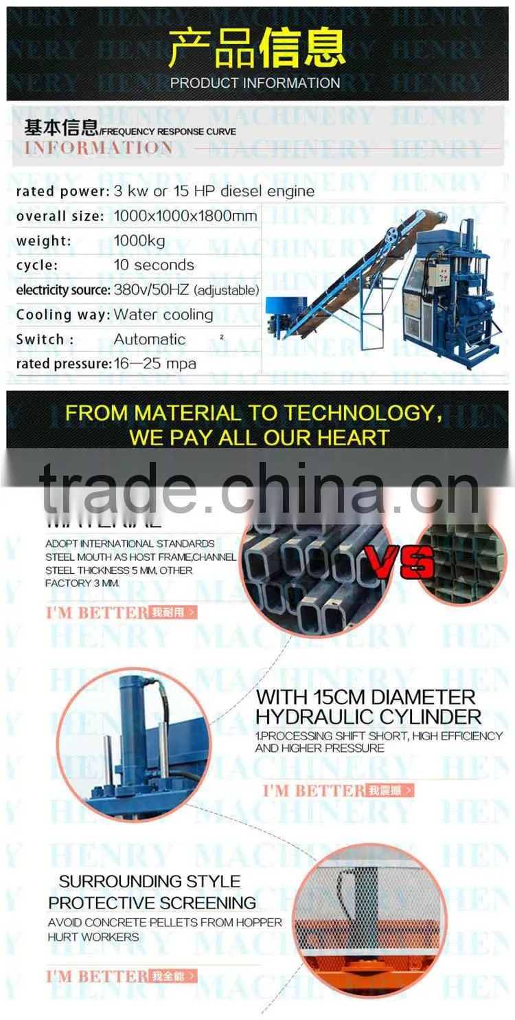 HR1-10 eco turbo soil brick making machine price in Sri Lanka / makiga block making machine price