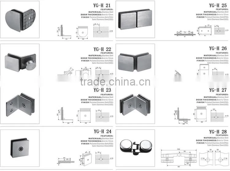 Stainless Steel Glass Door Hinge