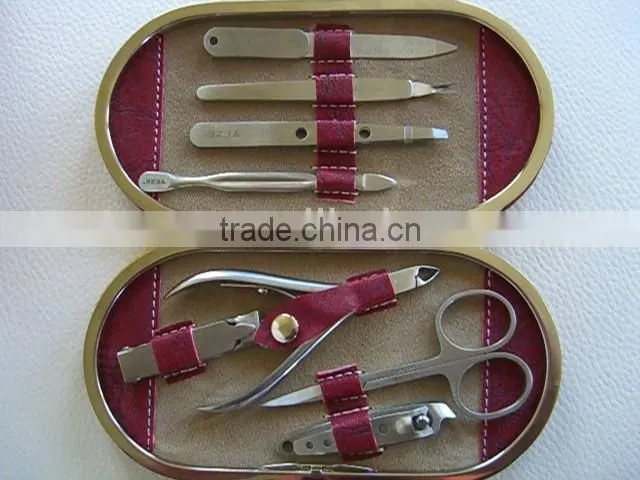 MRT-070 8pcs PU bag stainless steel hot sell manicure set