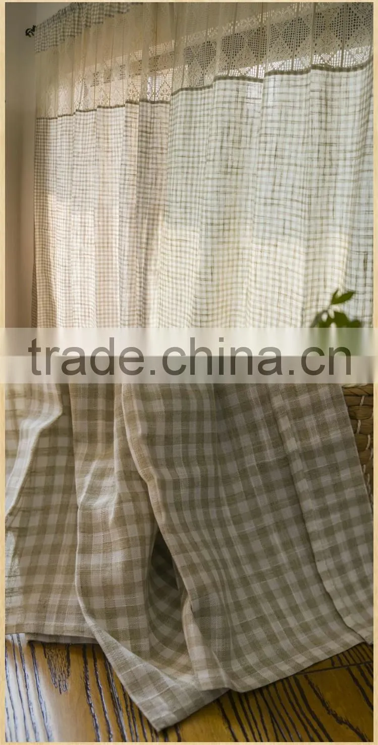 Jacquard 280cm Polyester cotton waffel design t/c fabric for table cloth, Curtain livingroom window