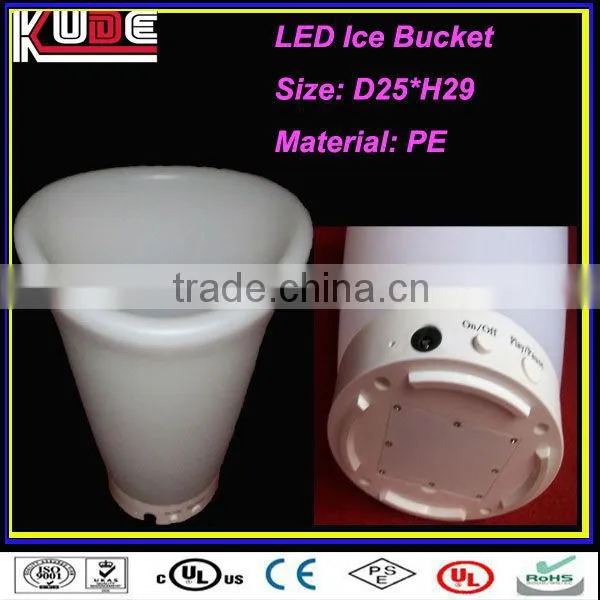 LED illuminated barware ice bucket/acrylic wine champagne ice bucket