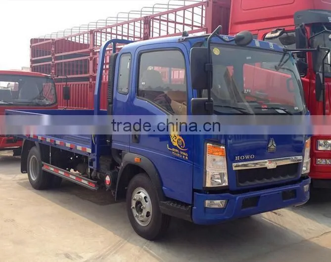 Sinotruk HOWO lorry truck 4x2 one and half row light cargo truck for sale