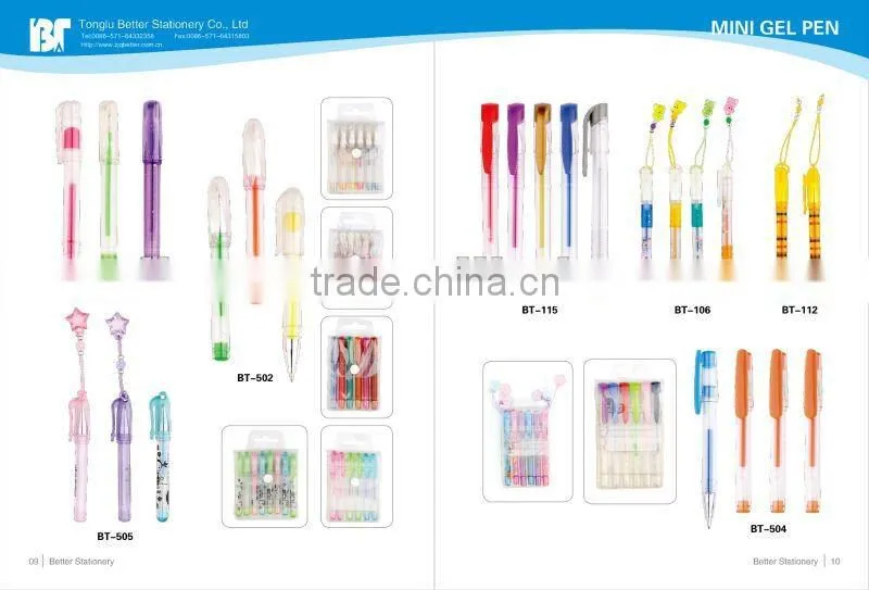 2012 new promotional plastic rubber gel ink pen