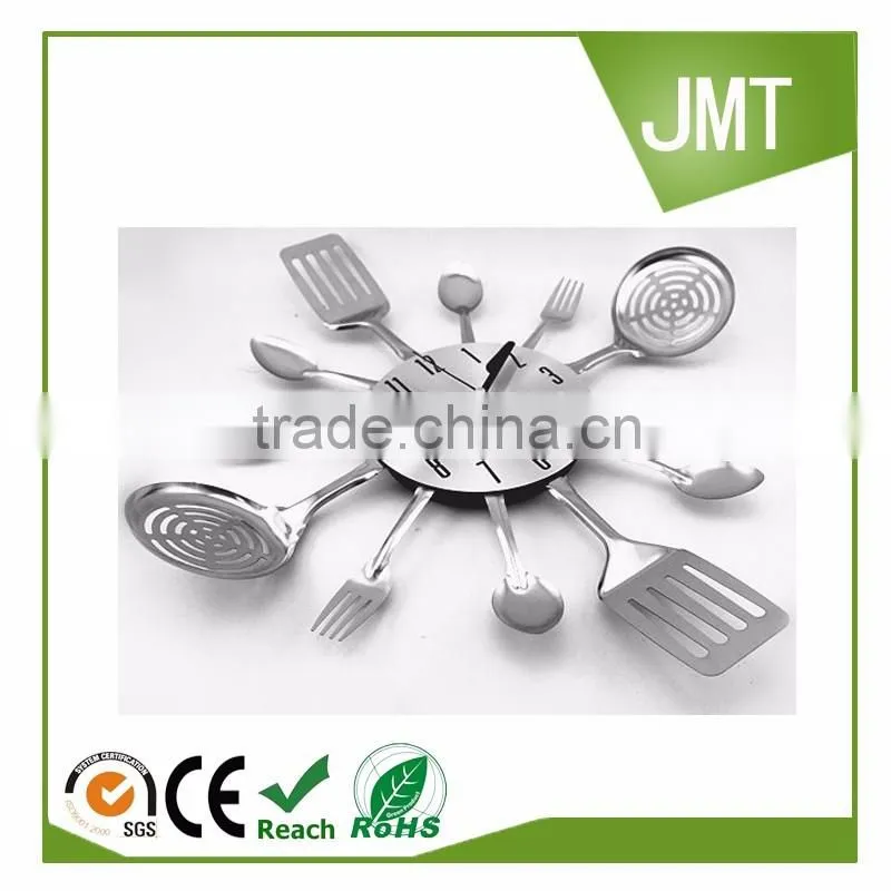 New Modern Design Cutlery Kitchen Utensil Wall Clock, Spoon Fork Clock