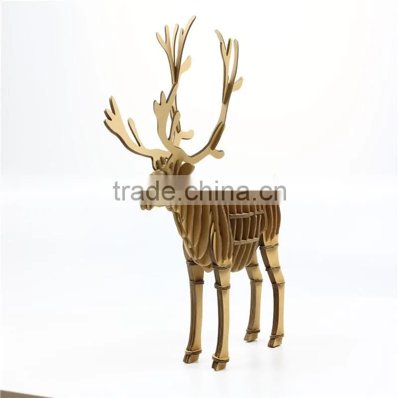 DIY Customized 3D Cardboard Paper puzzle animal models