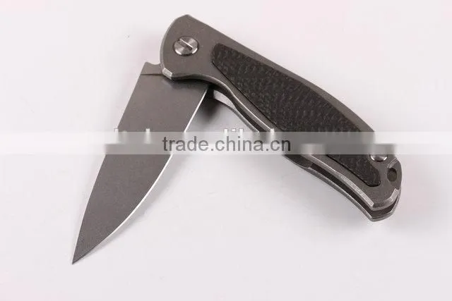 OEM carbon handle folding knife with D2 blades