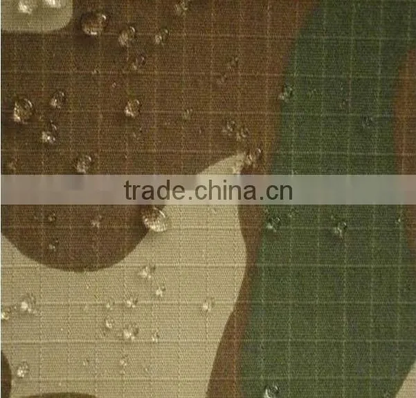 cvc camo waterproof fabric for clothing