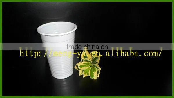 300ML disposable Eco-friendly white plastic beverage cup