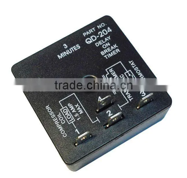 QD204/205/206 time delay on break (3 or 5 minutes fixed or .03-10 minutes adjustable)