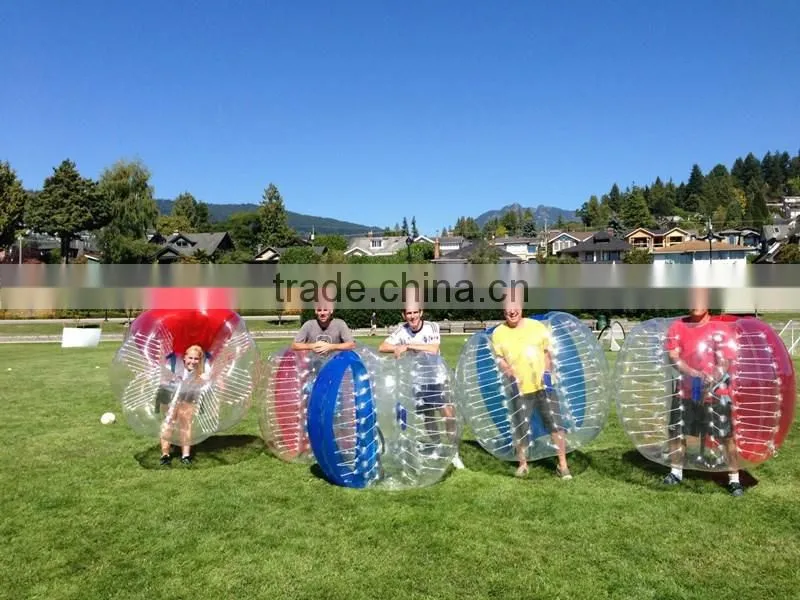 Crazy fun human sized soccer bubble ball, cheap bubble soccer ball