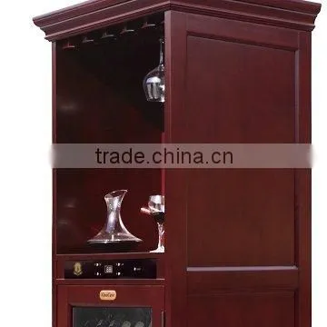 Wine Wooden Cabinet Fridge, Compressor Wine Cellar Fridge, Wooden Furniture