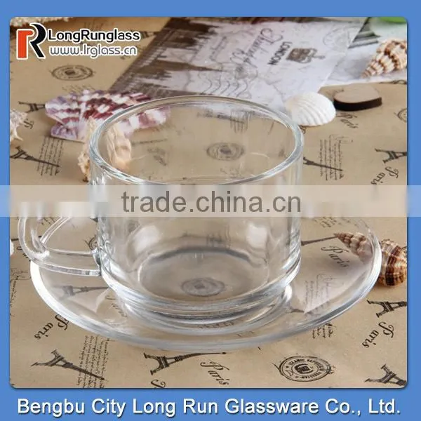 LongRun 200ml top sale fancy short drinking tea cup coffee glass cup