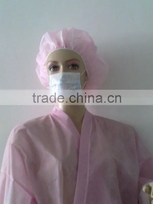 Disposable nonwoven nurse surgical round cap
