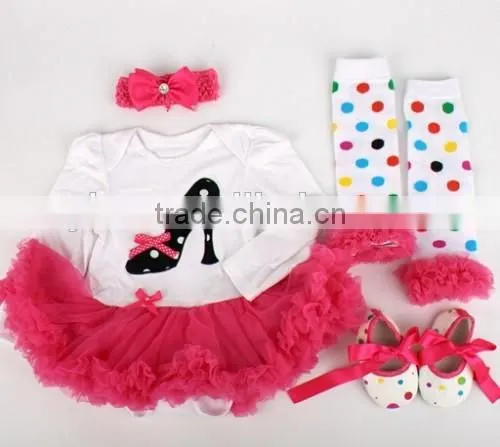 Baby Girls Tutu Skirt Sets Hair Bands Dress Socks Shoes Tutu Skirt Sets