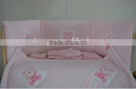 Baseball Embroidery Sport Baby Crib Bedding