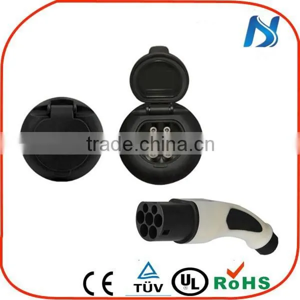 Mode 3 Type 2 Plug Dsiec2e EV 32P charing socket For Electric Car Charging Type 2 Male Inlet