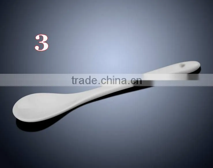 Whole Sale White Customer Design and Logo Print Ceramics Spoon