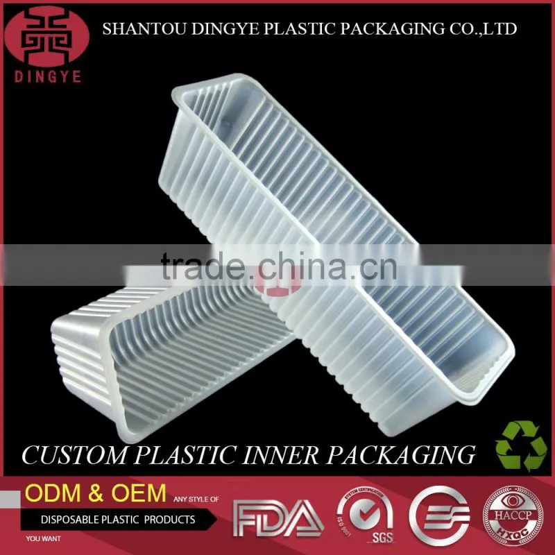 Disposable Plastic PET Packaging Tray Food-grade safty Eco-friendly Transaprent DY-PA001