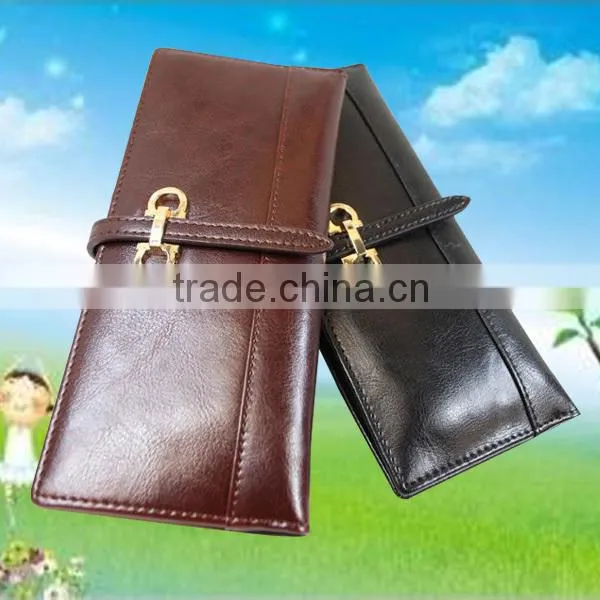 Hot selling fancy ladies genuine leather ladies party hand clutch purse with high quality