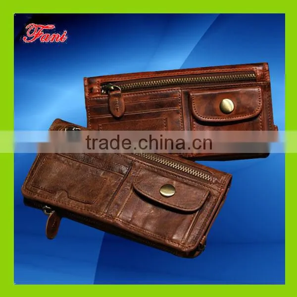 Genuine leather wallet men