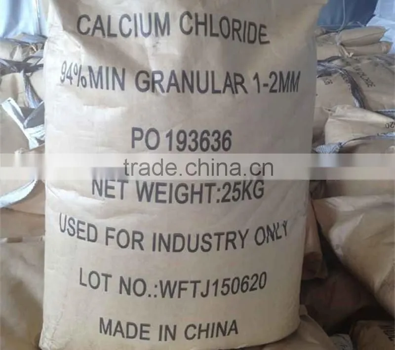 industrial granular anhydrous calcium chloride for snow melting