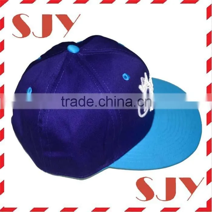 flat brim fitted embroidery snapback custom cap