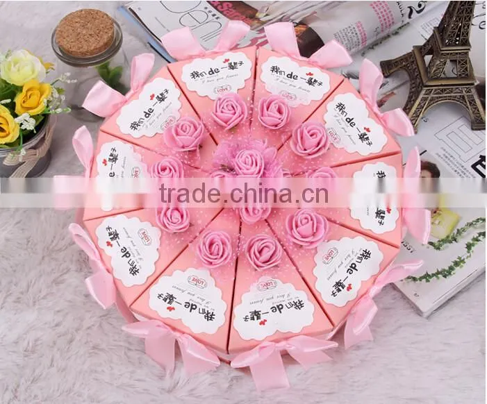 Hot sale lovely Wedding Favor Box wedding candy box gift box