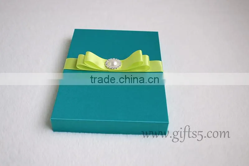 Decorative Blue Wedding Invitation Card box