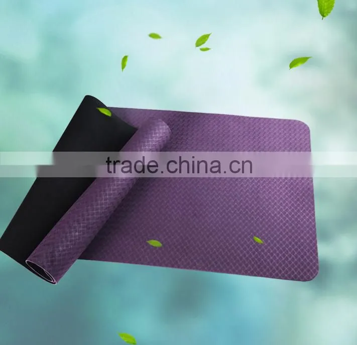 High Quality ECO-Friendly 5mm TPE Yoga Mat Indoor Fitness Equipments No slip Yoga Mat