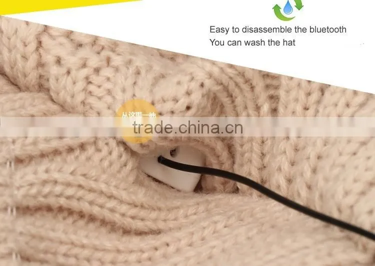 Bluetooth music Hat,Winter warm keep Knitted Cap with Wireless Stereo Headphone answer call