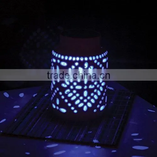 hanging led ceramic solar lantern light