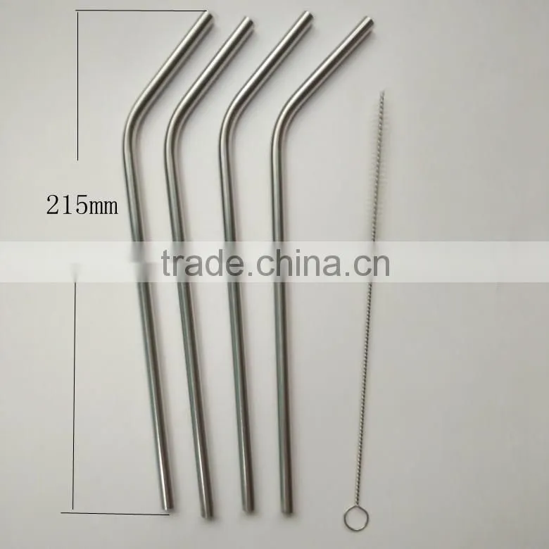 Cleaning Brush Straws Set Retail Packing 4+1 Kit Fits 304 Stainless Steel Straw Metal Drinking Straw