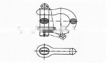 Mooring Buoy Shackle TypeB , Marine chain Buoy Shackle