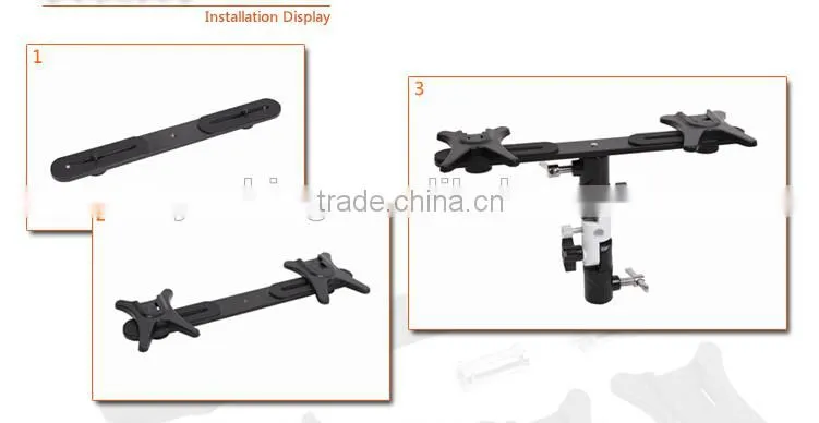 Full-function adjustable flash shoe umbrella holder socket U-II shape mounting light stand bracket