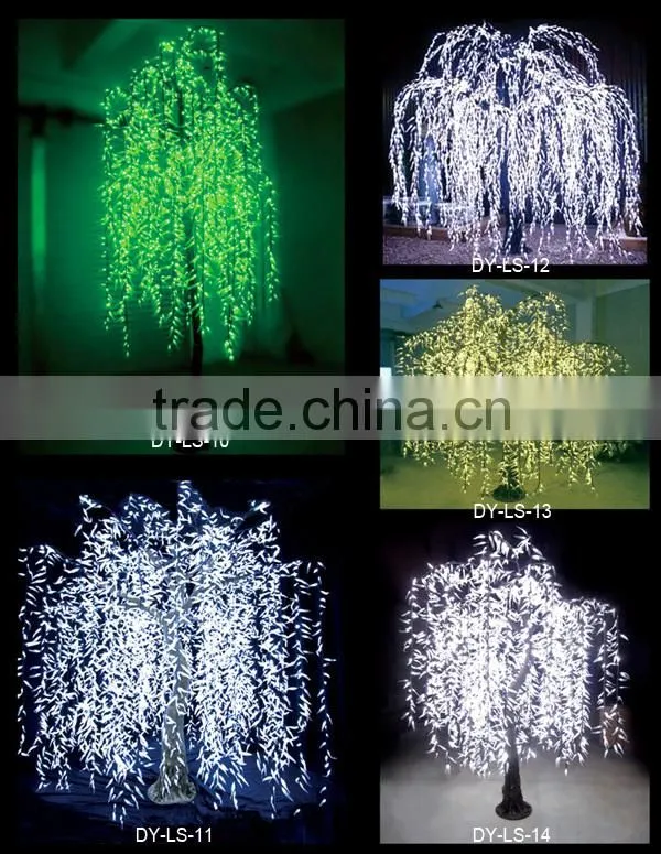 led light 40cm christmas/wedding tree with flower home decorated