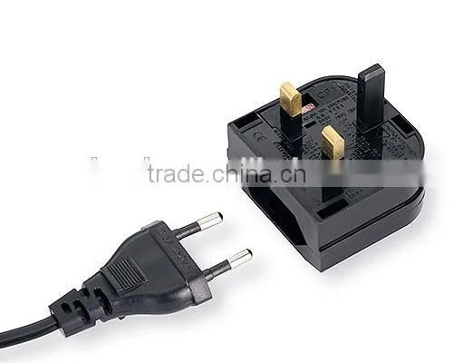 To goods alibaba 2015 Euro to uk plug adapter male to male electrical plug adapter with fuse CE