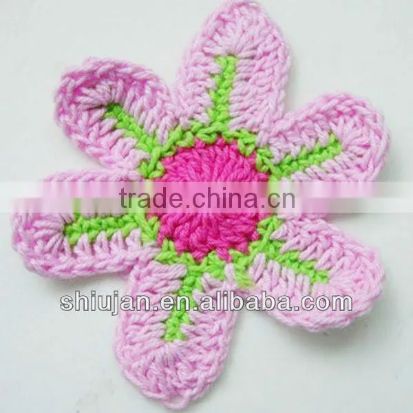 handmade crochet fruit motif for garment