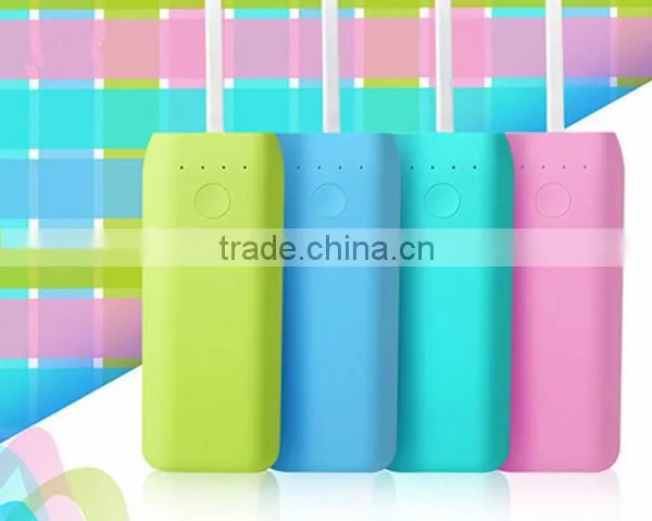 new fashion design solar power bank charger 4400mah
