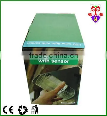 Solar Powered Sensor Light/Bright white LED Light/Super Bright Outdoor LED sensor Light