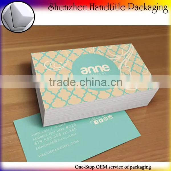 elegant gold edge business card hot stamping
