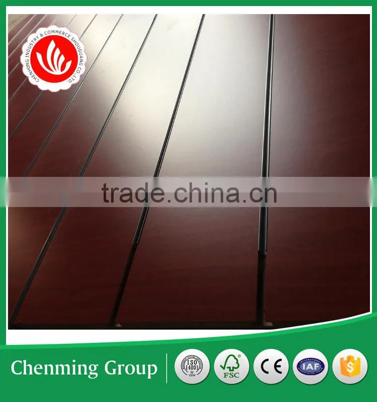 cheap price 18mm MDF slatwall panel with aluminum insert