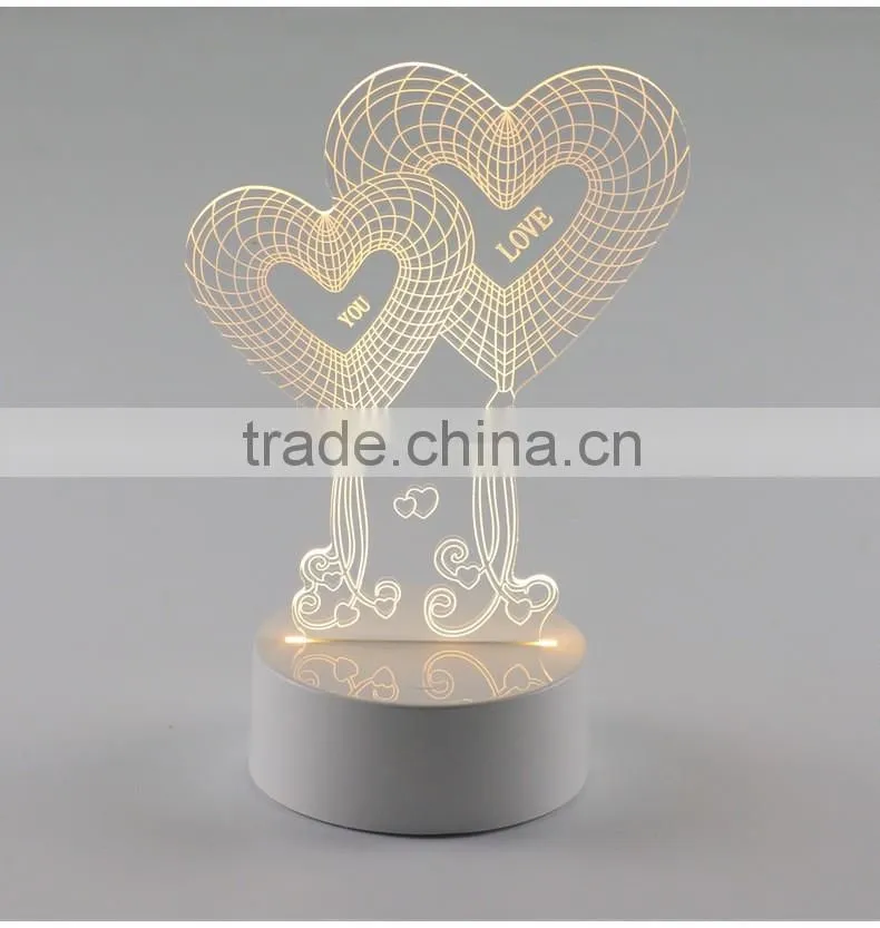 OEM 3D night room lighting/night light lamp for kids/color changing led night light lamp