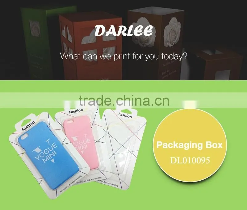 Cheap price new design cell phone case packaging with pvc window